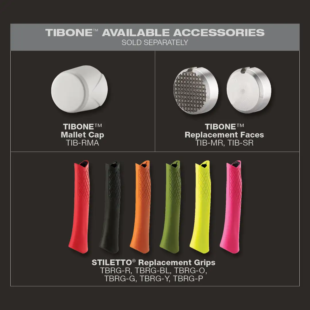 15oz TIBONE™ Smooth/Curved Titanium Hammer